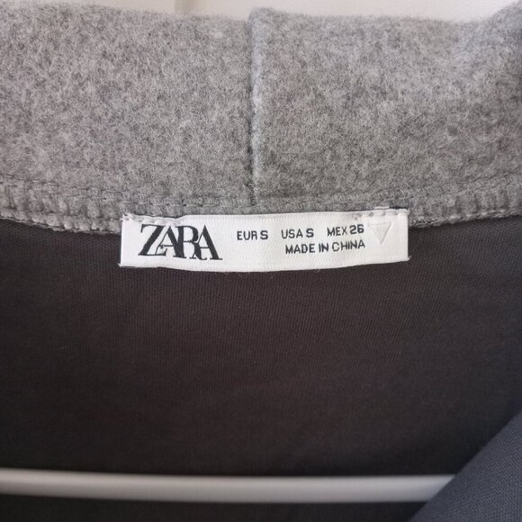 Zara gray oversize coat size S/M- New - Picture 3 of 3